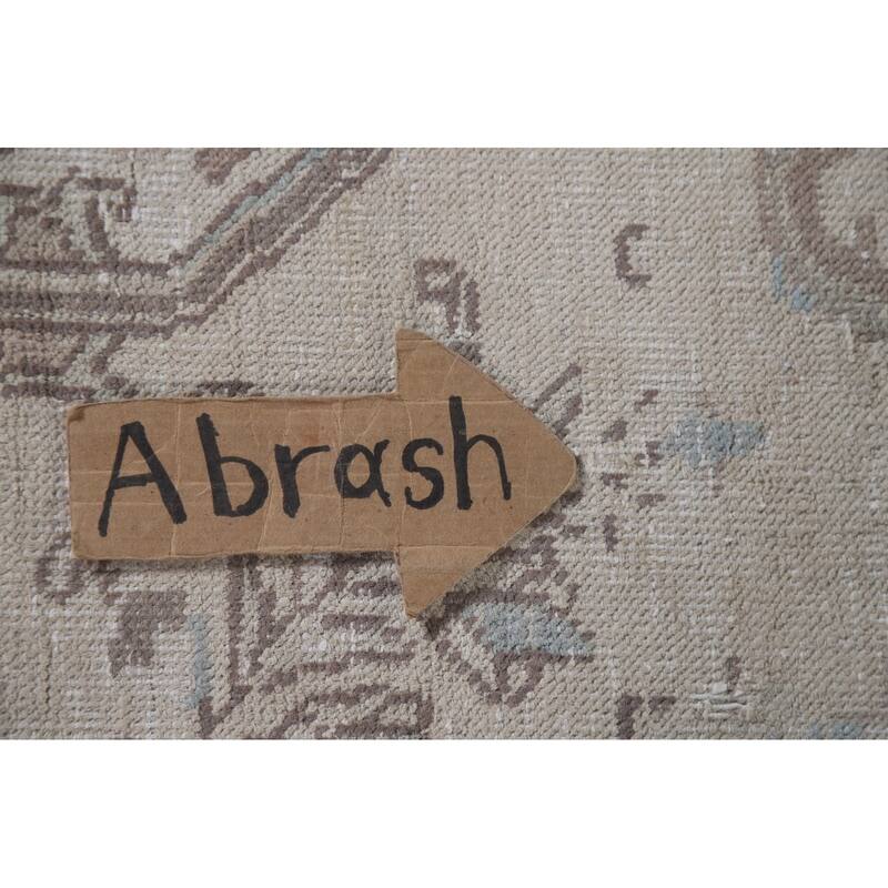 Hand Knotted Oriental 100% Wool Carpet Traditional Medallion Beige & Ivories Tabriz Area Rug - 10' 9'' X 7' 8''