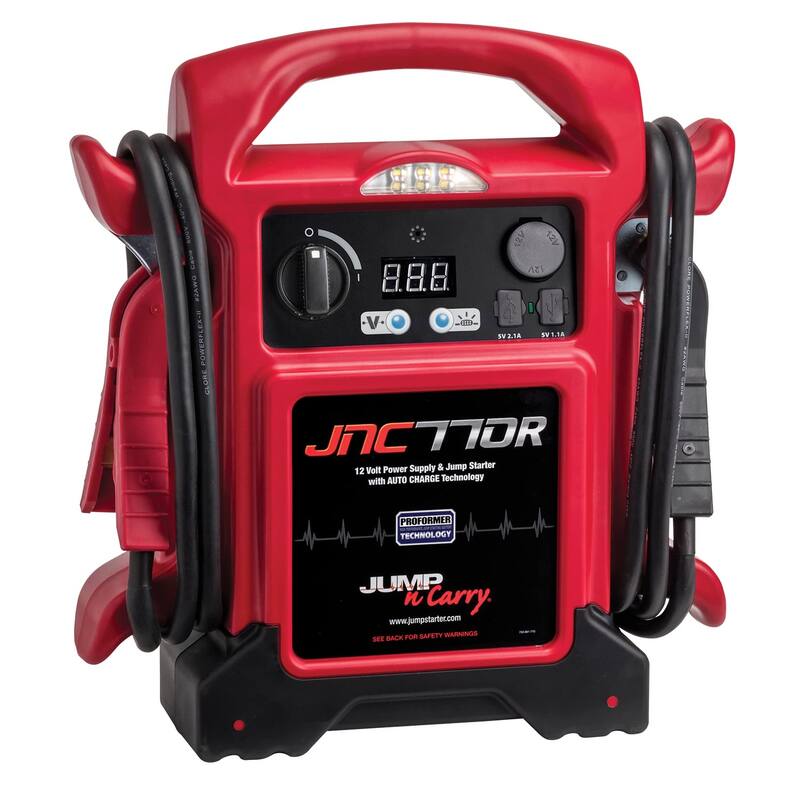 JumpNCarry JNC770R Premium Red & JNC660 1700 Peak Amp 12 Volt Jump