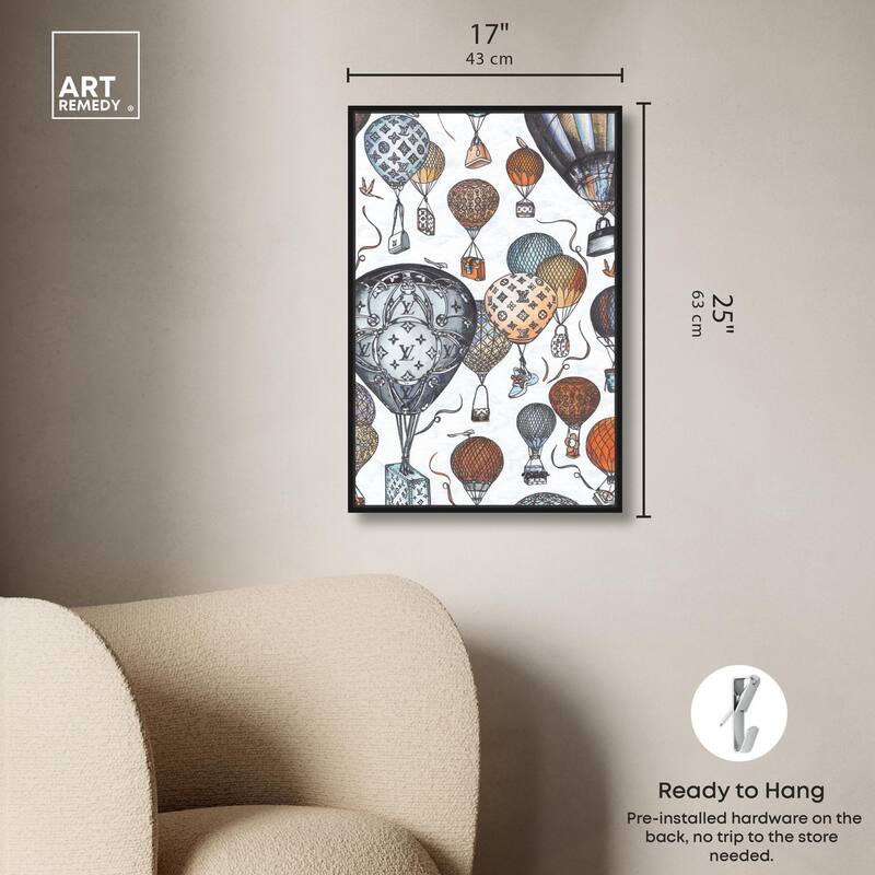 Doll Memories - Fashion Balloons Canvas by Art Remedy