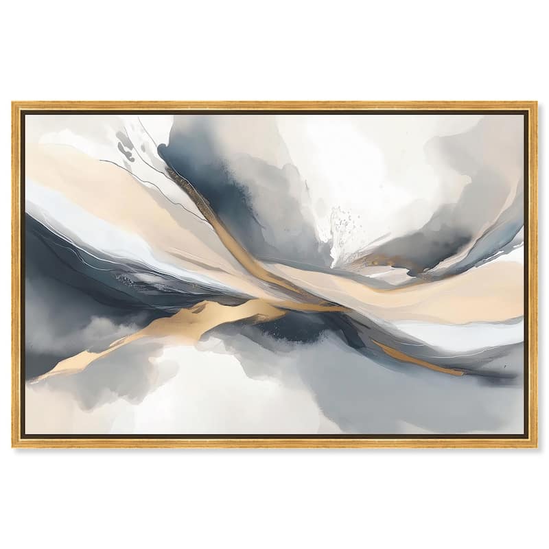 Dynamic Swirls II Canvas by Art Remedy - Gold - 30" x 20"