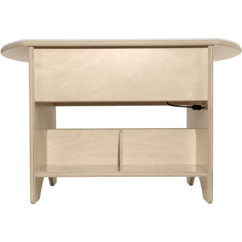 Wood Designs Baltic Birch Plywood 30" Kids Brilliant Light Table with Storage for Preschool, Kindergarten - 18"