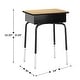 preview thumbnail 27 of 52, Student Desk with Open Front Metal Book Box & Flex Comfort Chair - 24"W x 18"D x 22.25" - 31.25"H