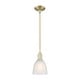 preview thumbnail 11 of 32, Innovations Lighting Endless Possibilities Arcadia - Castile - 1 Light 6" Stem Hung Mini Pendant Antique Brass/White