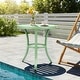 preview thumbnail 10 of 30, Metal Outdoor Round Side Table, Patio Coffee Bistro Table for Indoor Outdoor