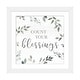 preview thumbnail 14 of 18, iCanvas "Blessings Greenery" by Carol Robinson White - 16x16x1