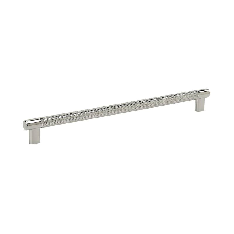 Amerock Bronx Cabinet Pull Handle - 12-5/8 in (320 mm) Center-to-Center - Polished Nickel