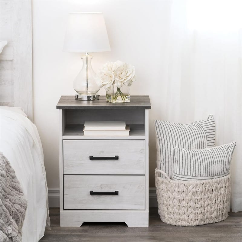 Nightstand with 2 Drawers