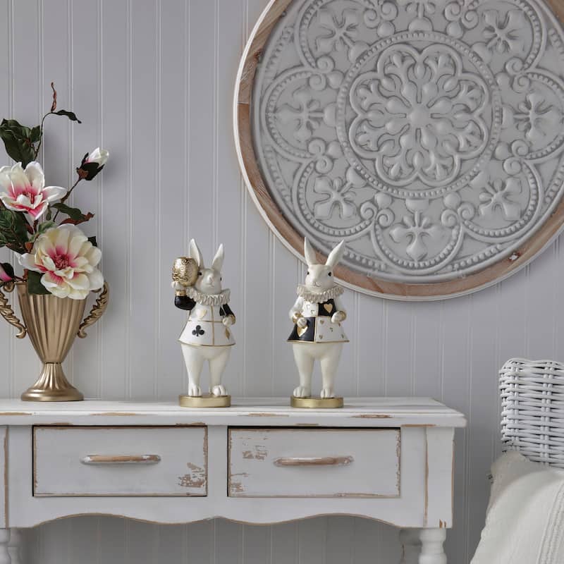 11" Resin Royal Bunny