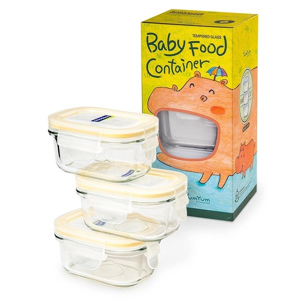 Shop Glasslock YumYum Airtight Rectangular Baby Food ...
