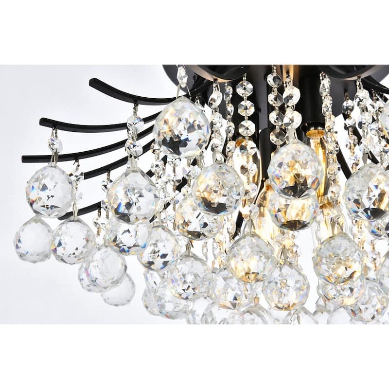 Fleur Illumination 6-light 19-inch Flush-Mount Chandelier - 19 Inch