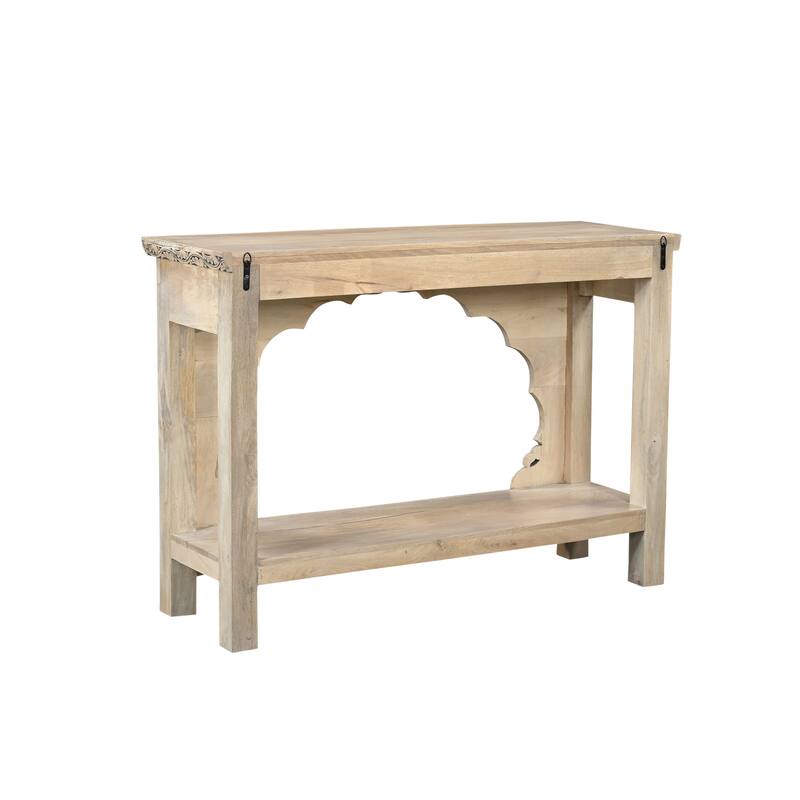 Clara Carved Solid Wood Console Table