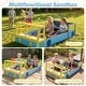 preview thumbnail 9 of 8, Costway Kids Wooden Sandbox, Large Car-Theme Sand Box with Bottom