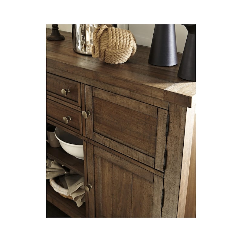 Signature Design by Ashley Mykolaiv Grey-brown Dining Room Server