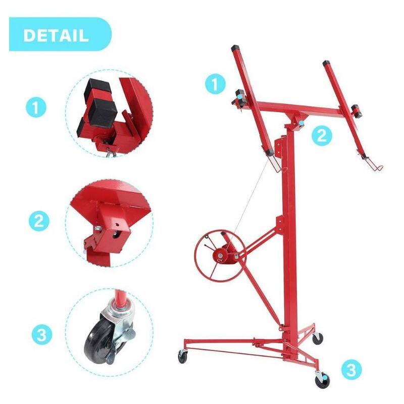 53'' Drywall Panel Hoist Jack Lifter Drywall Lift Panel Lift