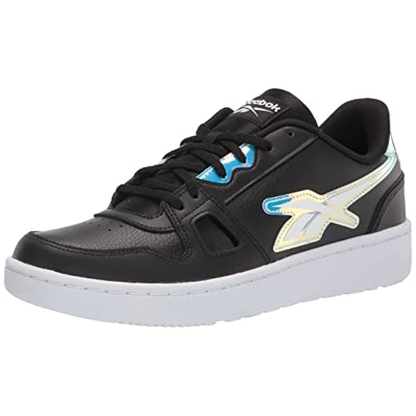 Reebok Women's Resonator Low Sneaker, Black/White, 6. Opens flyout.