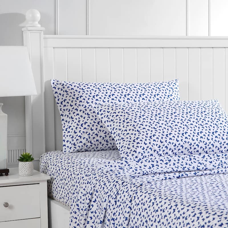 Poppy & Fritz Cotton Percale Printed Bed Sheet Sets