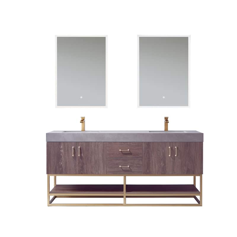 Miseno MV789072 Alistair 72" Free Standing Double Basin Vanity Set
