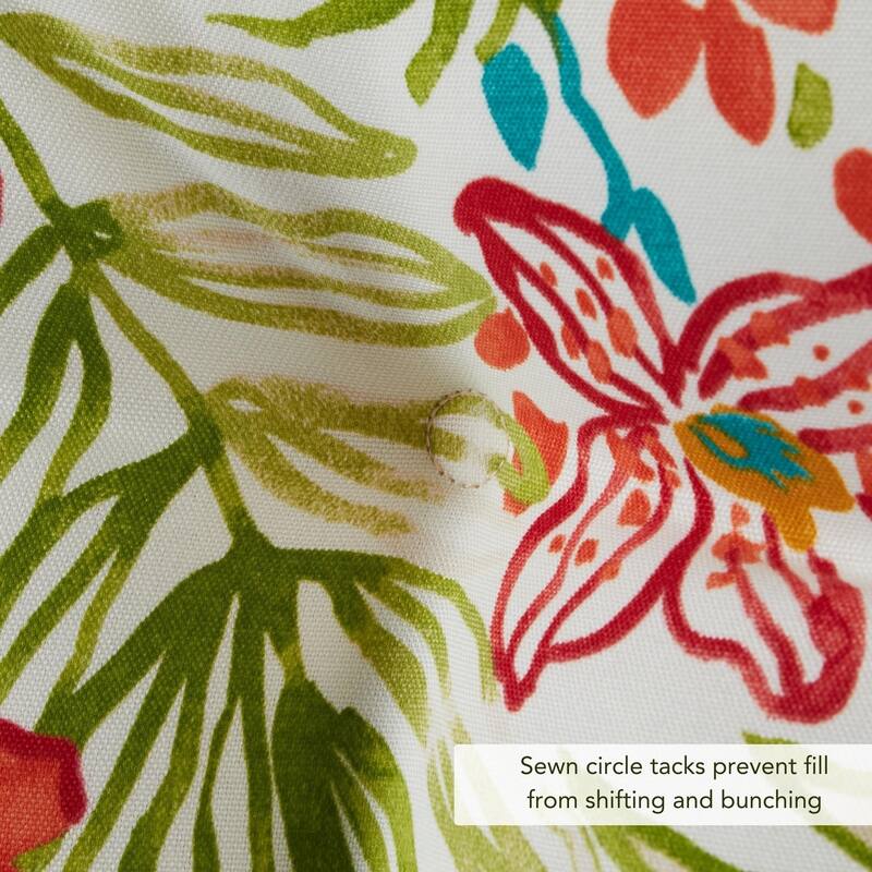 Breeze Floral 18-inch x 51-inch Outdoor Bench Cushion (Cushion Only)