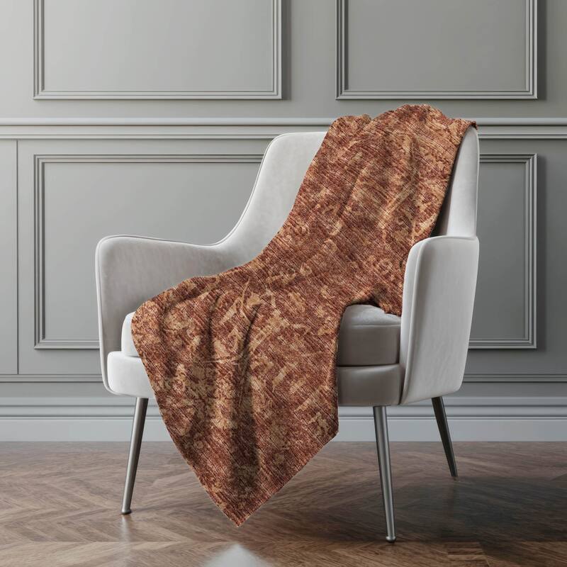 Premium Machine Washable ASB40 Vintage Global Sherpa Throw Blanket