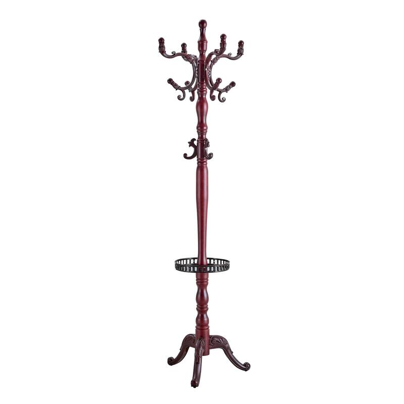 Solid Wood Hanger, Modern And Simple Coat And Hat Rack, Resin Stainless Steel Multifunctional Storage Rack With Key Tray