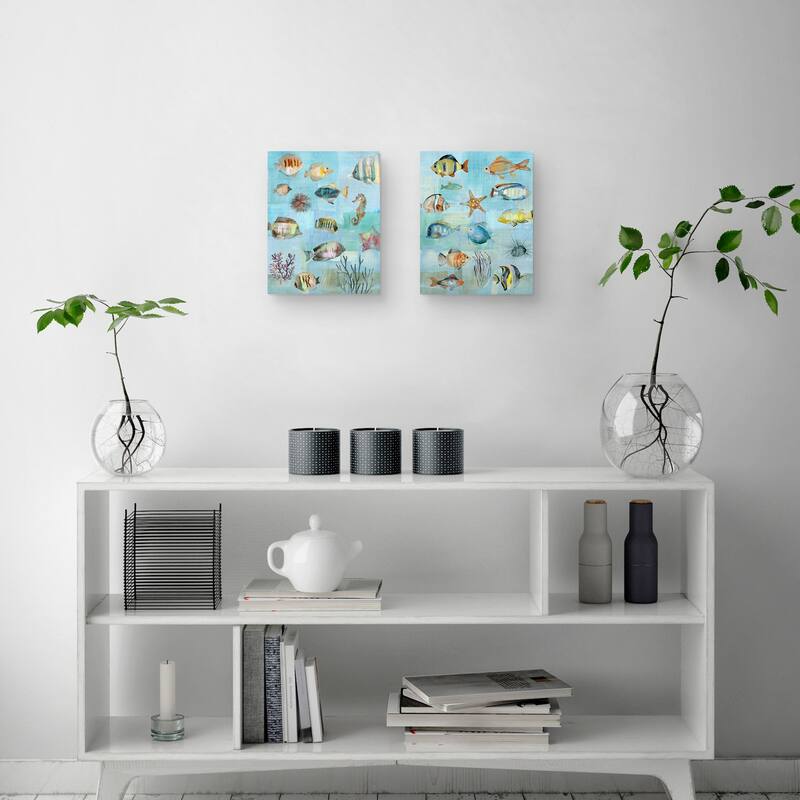 Simple Seas I-II by Studio Arts Canvas Art Prints
