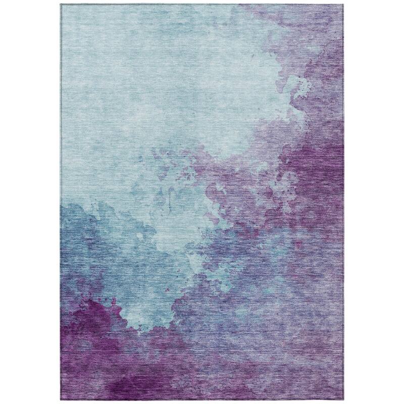 HomeRoots Abstract Transitional Rectangle Outdoor Rug