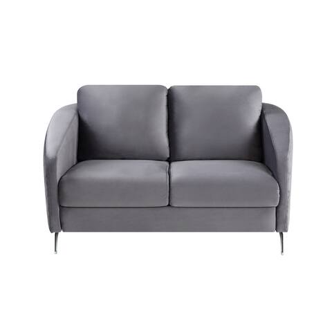 Velvet Modern Chic Loveseat Couch