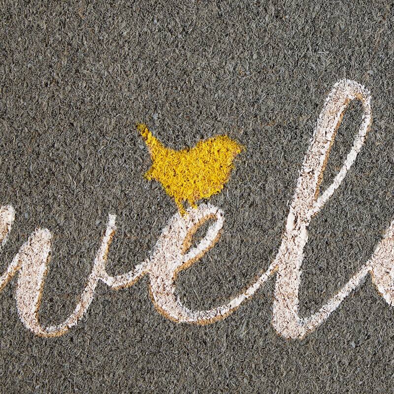 Welcome Bird Doormat 17x29