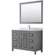 Option Dark Gray / White Carrara Marble Top / Polished