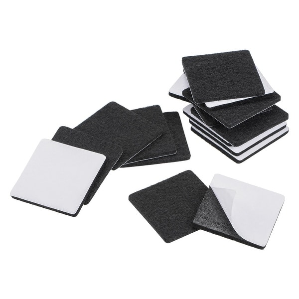 Furniture Pads Adhesive Felt Pads 40mm x 40mm Square 3mm Thick Black 28pcs - 40mmx40mm,28Pcs