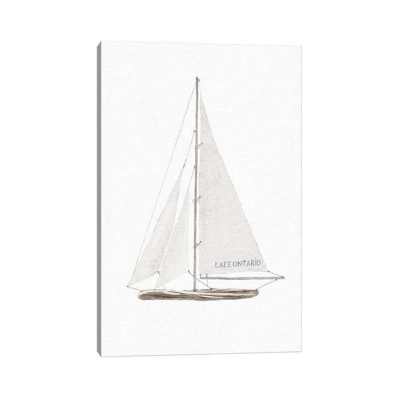 iCanvas "Lake Ontario Sailboat" by Leah Straatsma Canvas Print