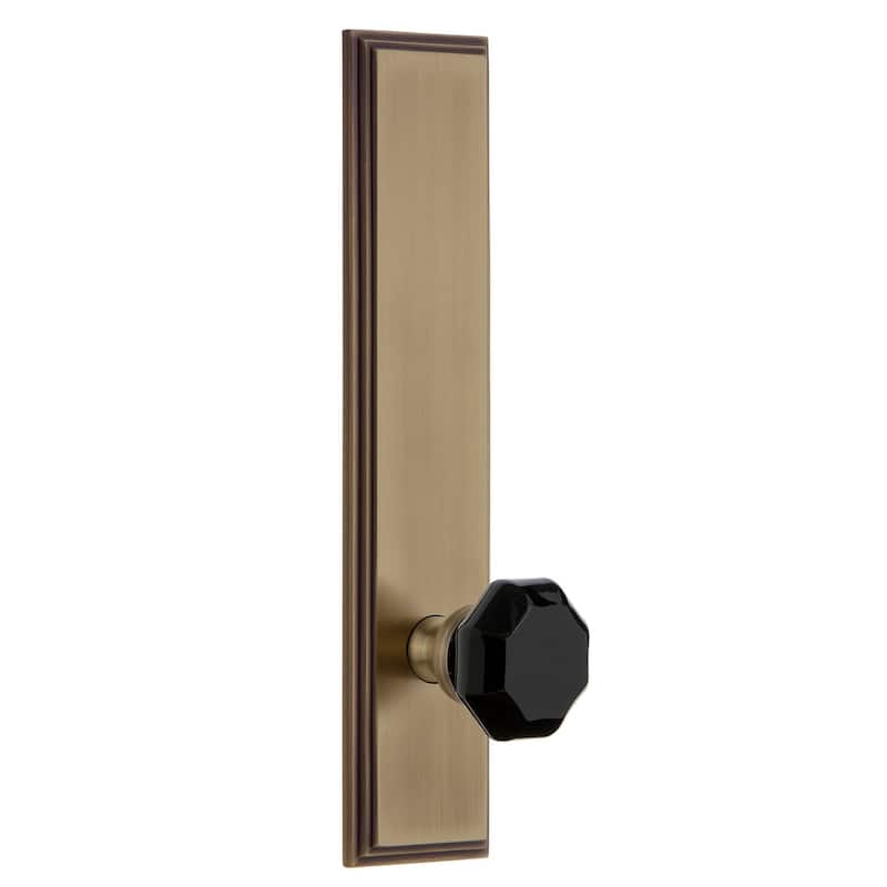 Grandeur Carre Solid Brass Rose Single Tall Plate Dummy Door Knob with