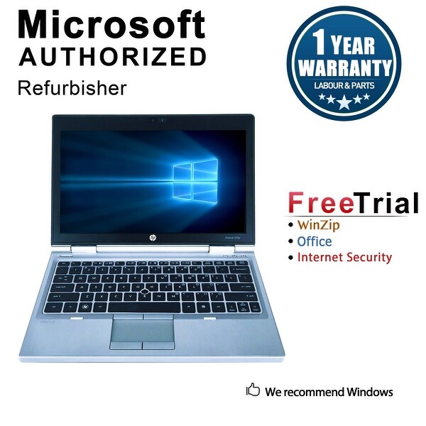 Refurbished HP EliteBook 2570P 12.5" Intel Core i7-3520M 2.90GHz 8GB DDR3 1 TB DVD Windows 10 Pro 64 Bits 1 Year Warranty