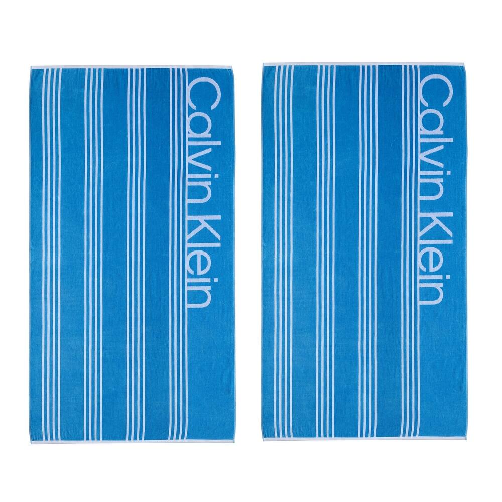 Calvin Klein 2 Piece Beach Towel Set - 2 Piece