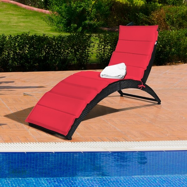 Gymax foldable lounge sale chaise