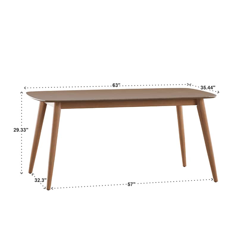 Norwegian Mid Century Danish Modern Tapered Dining Table iNSPIRE Q Modern