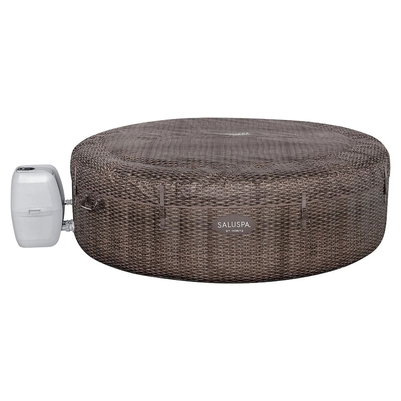 Bestway SaluSpa St Moritz AirJet Inflatable Hot Tub w/ 180 Soothing Jets, Brown - 40