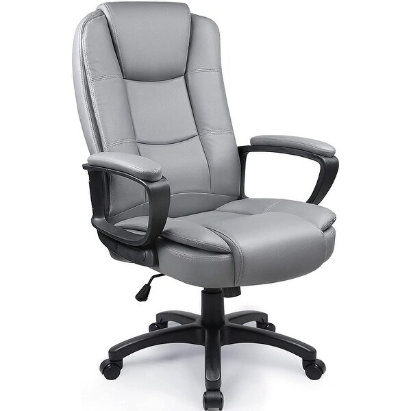 Copper grove lecheria dark grey adjustable massaging online office chair