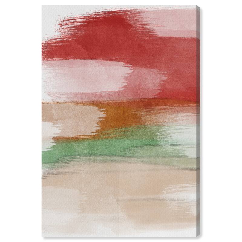 Wynwood Studio Canvas Abstract Sunset Shades Red and Wall Art Canvas Print
