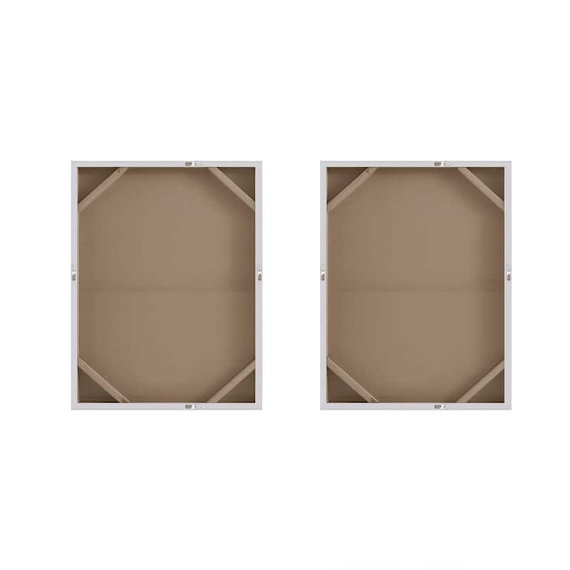 Madison Park Radiant Flatland Hand Embellished Glitter 2-piece Canvas Wall Art Set