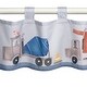 preview thumbnail 2 of 2, Bedtime Originals Construction Zone Gray Trucks Window Valance