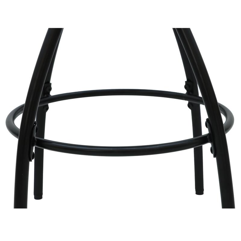 Modern Backless Bar Stools Set of 2 Round Upholstered Counter Stools for Kitchen Island Velvet Dining Chairs
