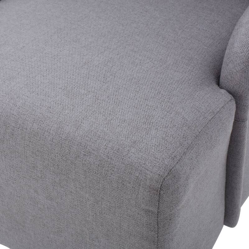 Modern Upholstered Fabric Dining Chair with Padded Seat, High Back and Birch Wood Legs for Dining Room Living Room Bedroom
