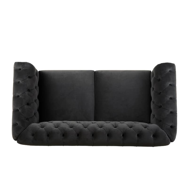 Chesterfield Velvet Loveseat Sofa