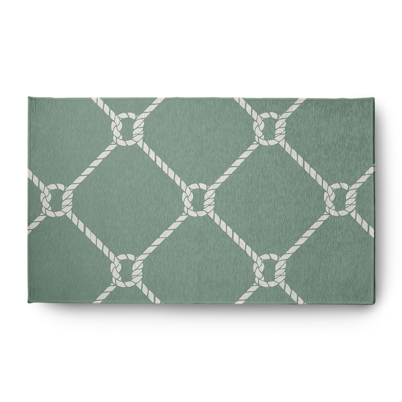 Ahoy! Nautical Indoor/Outdoor Rug - Sage - 3' x 5'