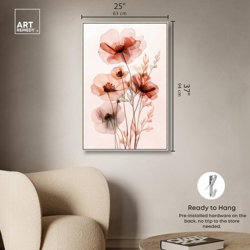 Petal Dye I Canvas by Art Remedy