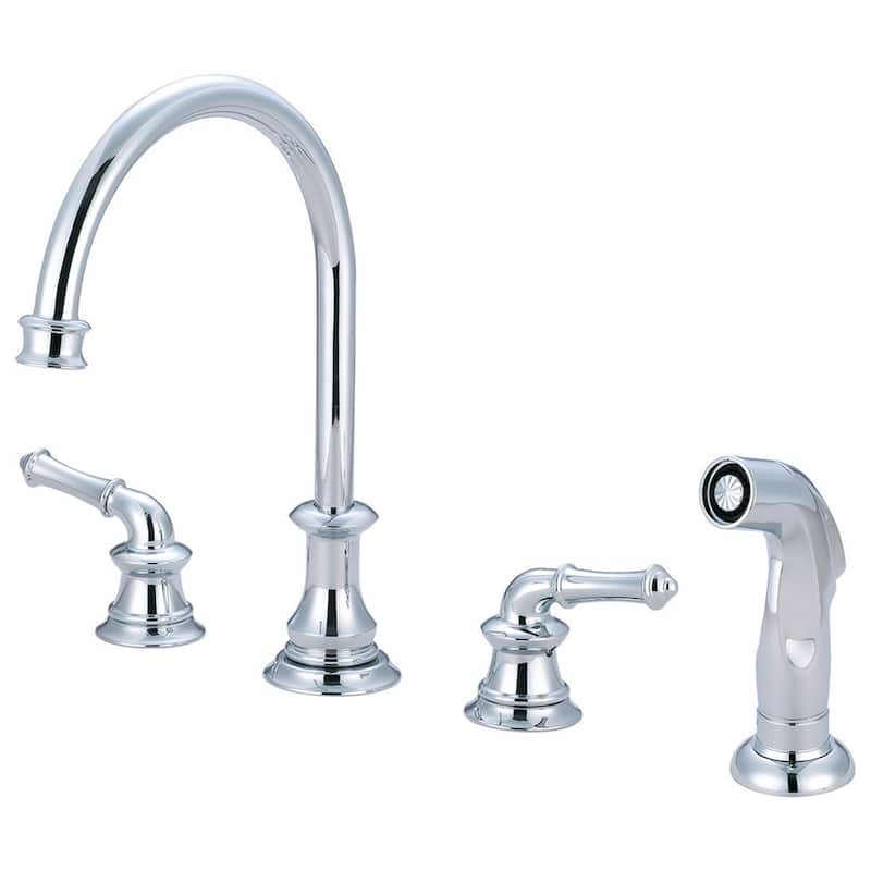 Pioneer Faucets Del Mar 1.5 GPM Widespread Kitchen Faucet with 8-1/16" - Polished Chrome
