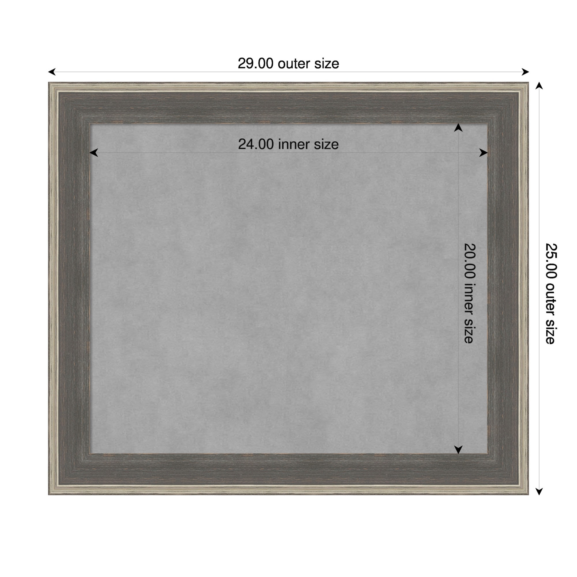 Amanti Art Cottage Grey Silver Framed