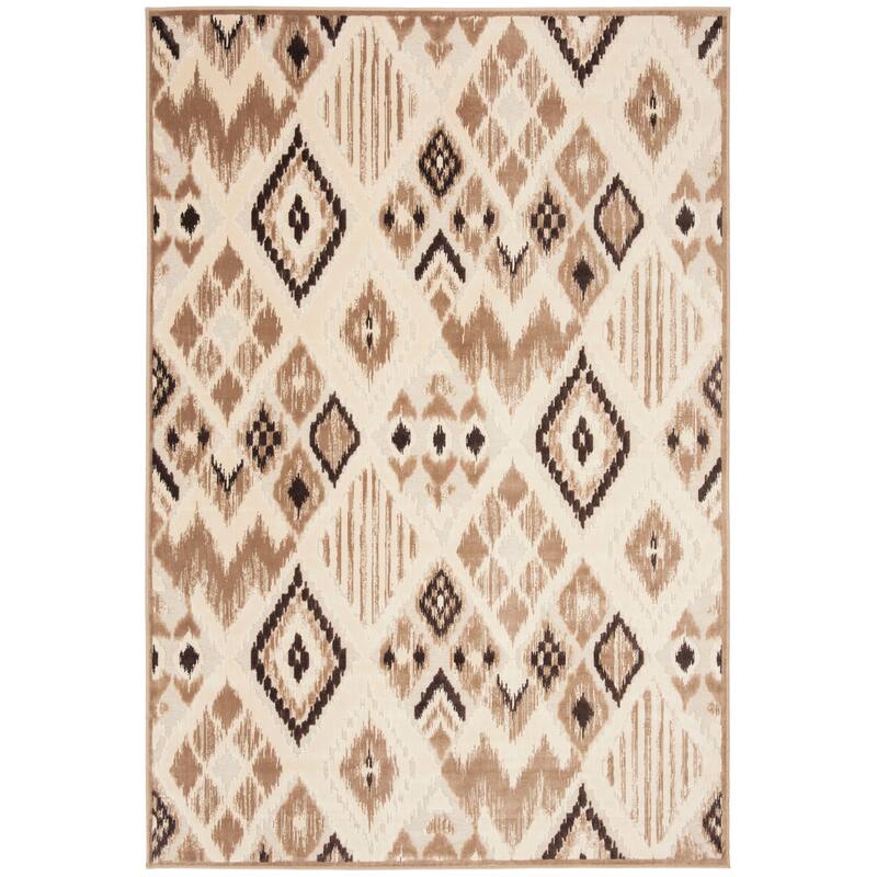 SAFAVIEH Paradise Marianna Modern Viscose Rug - 5'3" x 7'6" - Taupe/Cream