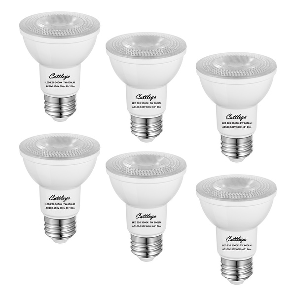 50 Watt Equivalent PAR20 Dimmable LED Flood Light Bulb E26 Base in